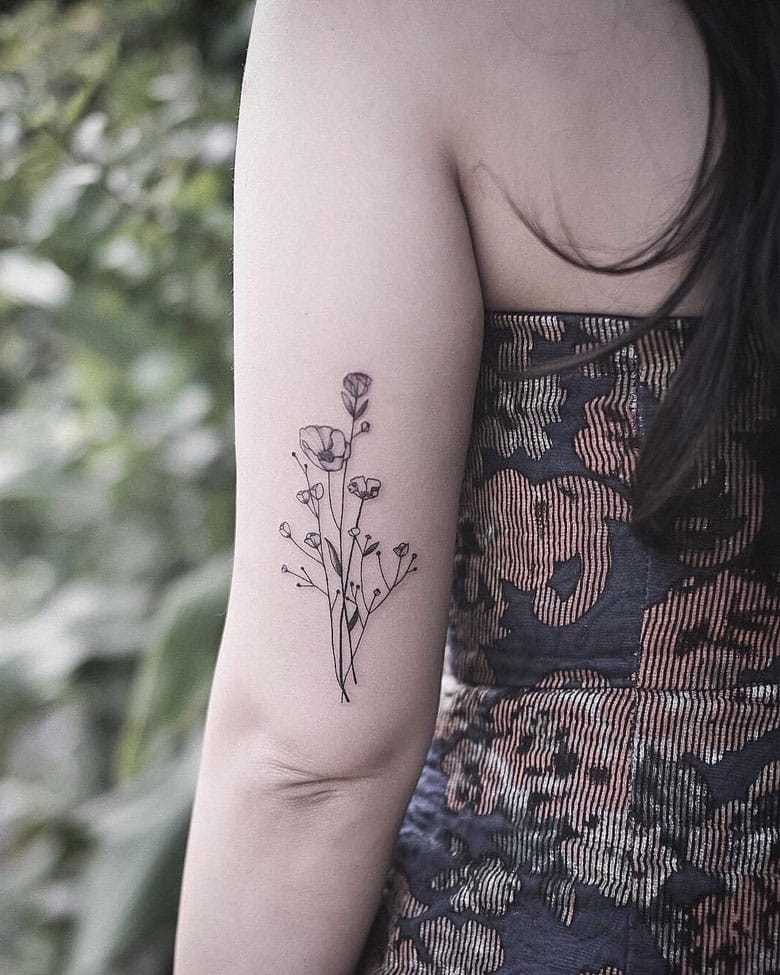 Pin by Bridgit B on Tattoo Inspiration | Flower tattoo designs, Hollyhocks  flowers, Tattoo designs