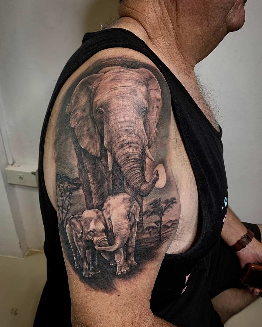 Realistic Tattoo at Warp Tattoo Studio Chiang Mai