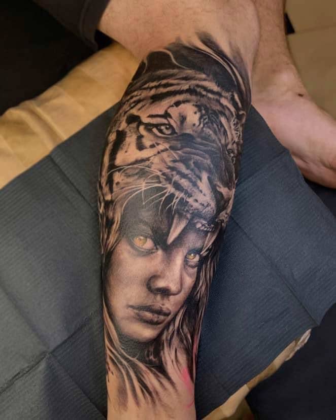 Realistic Tattoo at Warp Tattoo Studio Chiang Mai