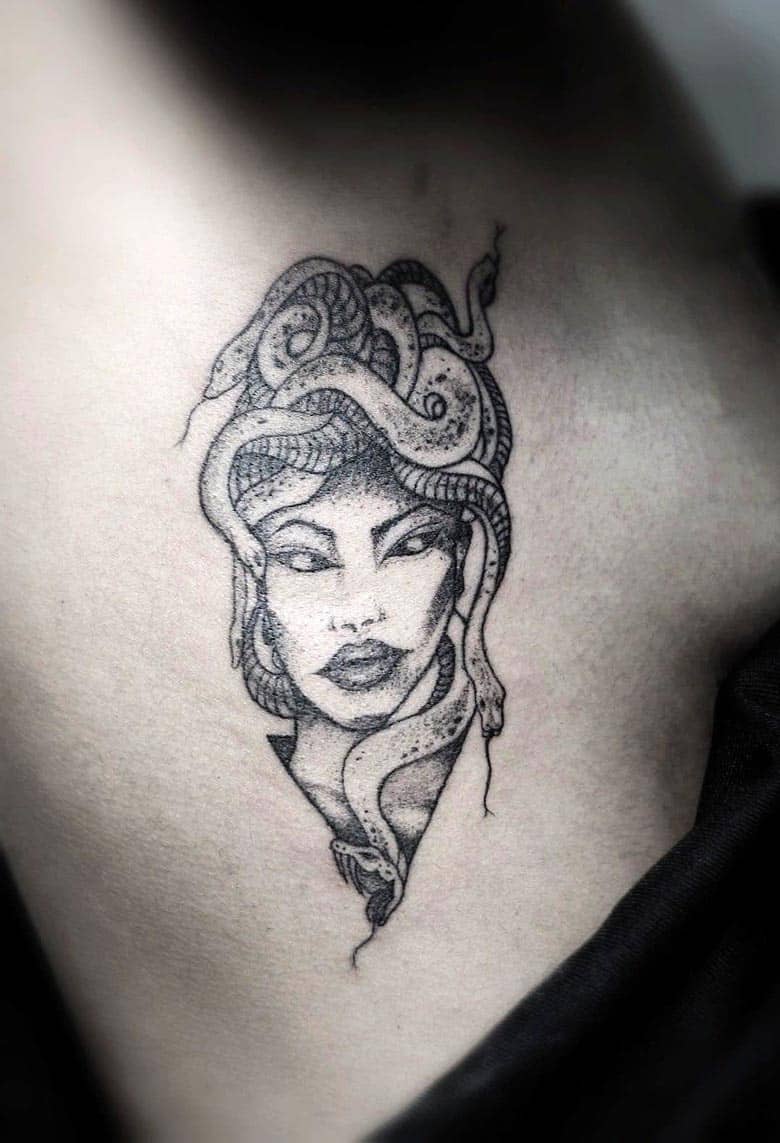 black work tattoo - warp tattoo chiang mai