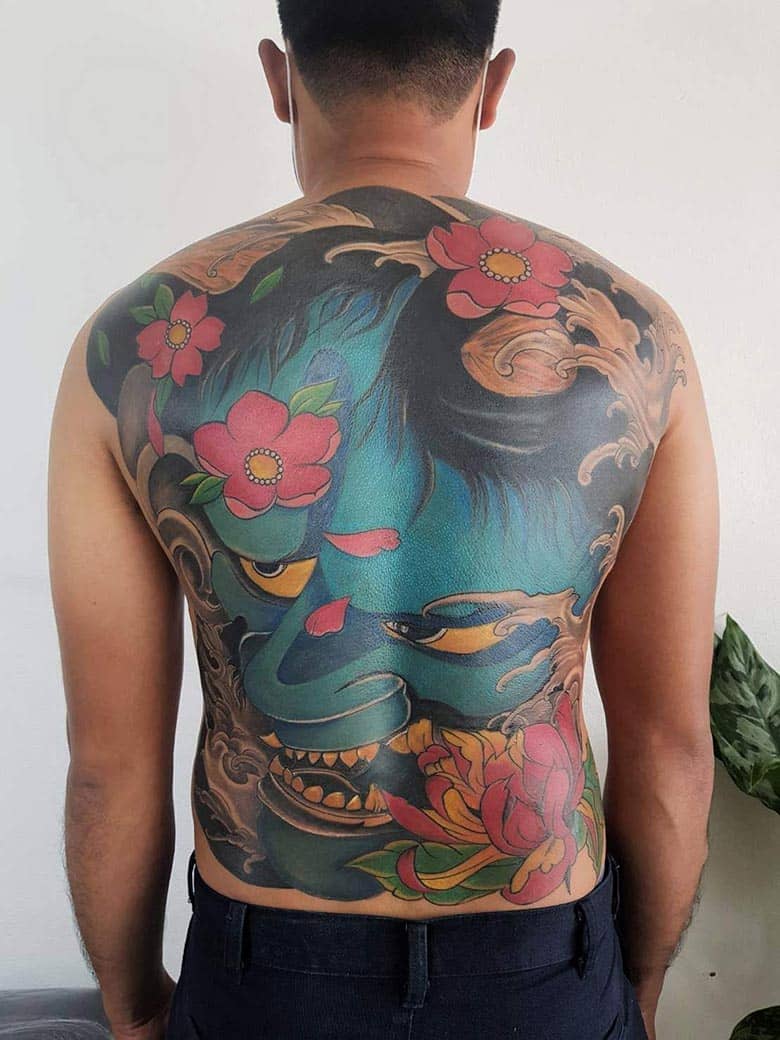 color tattoo - warp tattoo chiang mai